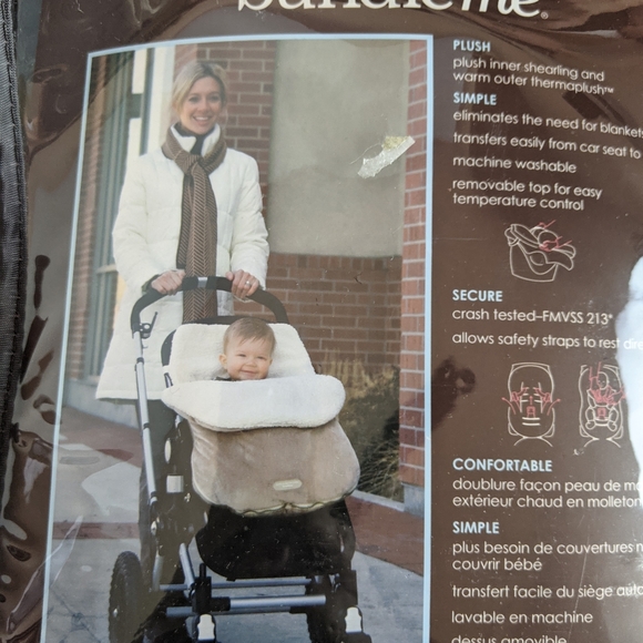 JJ Cole Bundle Me Car Seat Stroller Blanket Infant - Picture 3 of 8